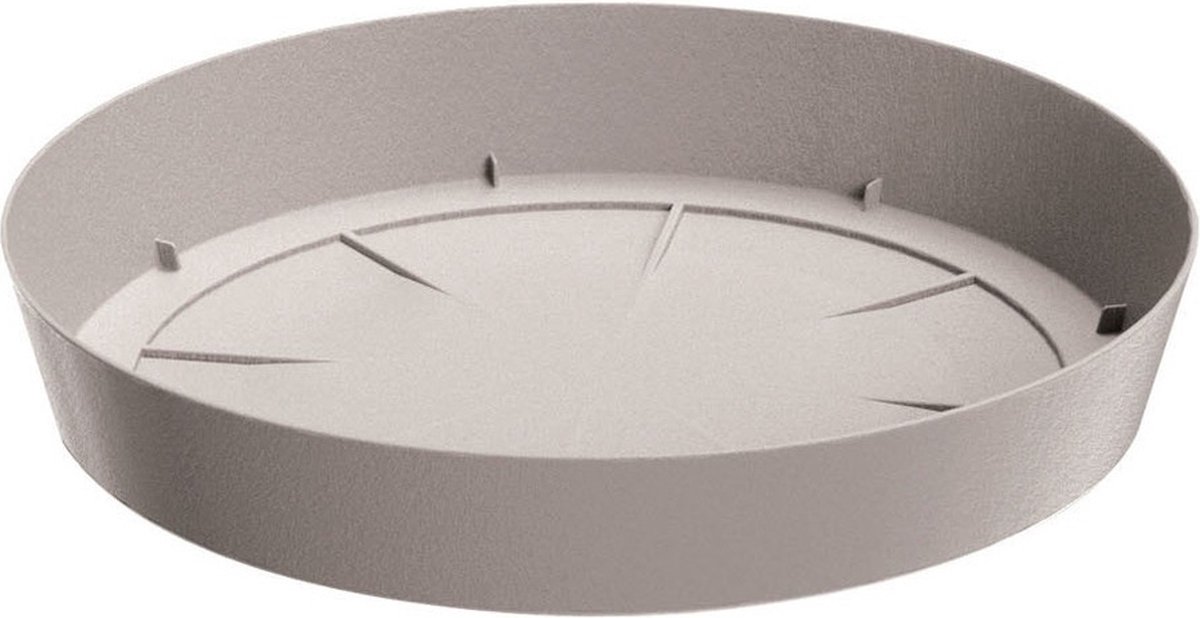Prosperplast Opvangschaal/onderschaal voor bloempot/plantenpot - beige - rond - Dia 15,5 cm