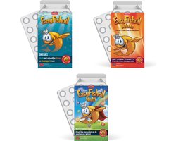 EasyFishoil Kinder Vitamines Omega‑3 Voordeelpakket – Kids Basic + Defence + Multi Grow – Visolie Gummies met Vitamines A, C, D, E, K2 & Mineralen – Voor Groei, Weerstand & Voedingsbalans