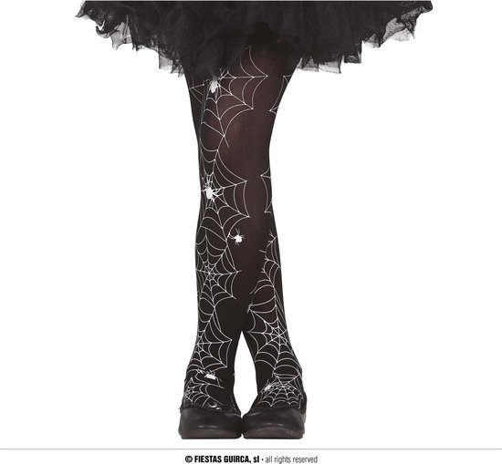 Panty zwart oranje kinderen | Gestreepte kinderpanty