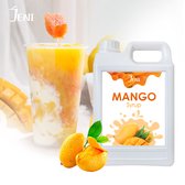 Limonade | Bubble Tea Syrup | Smoothie Basis | Cocktail Syrup | Dessert Syrup | JENI Mango Syrup - 2.5 Kg （with a free pump）
