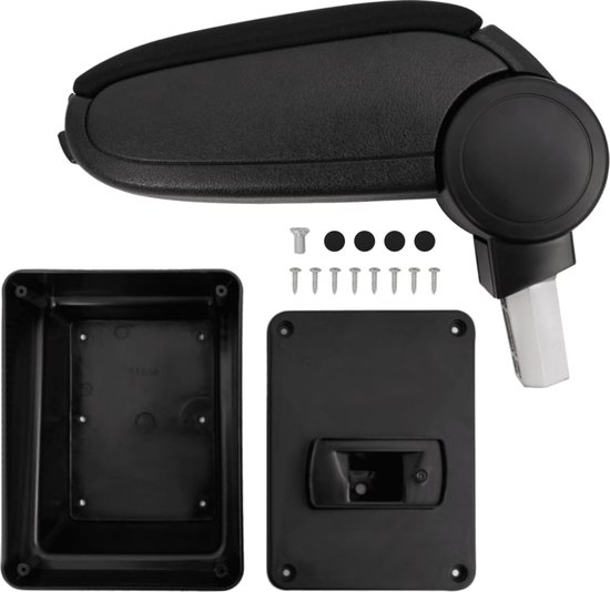 vidaXL Accoudoir 17x40x(31-49) cm ABS Noir - Accoudoir de voiture - Accoudoirs de voiture - Accoudoir de voiture - Console centrale de voiture