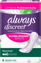 3x Always Discreet Normal Inlegkruisjes Urineverlies 8 stuks