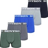 Boxershort Heren | Benyson | 5 Pack | Katoen | Maat XXL | Mix Kleur | Ondergoed Heren | Onderbroeken Heren |