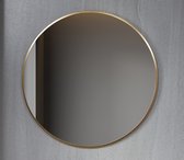 Bella Mirror - Badkamerspiegel - Spiegel Rond - 80 cm - Met gouden frame