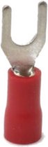 Faston Vorkstekker 4.5mm - Rood - Kabelschoen - per 5 stuk(s)
