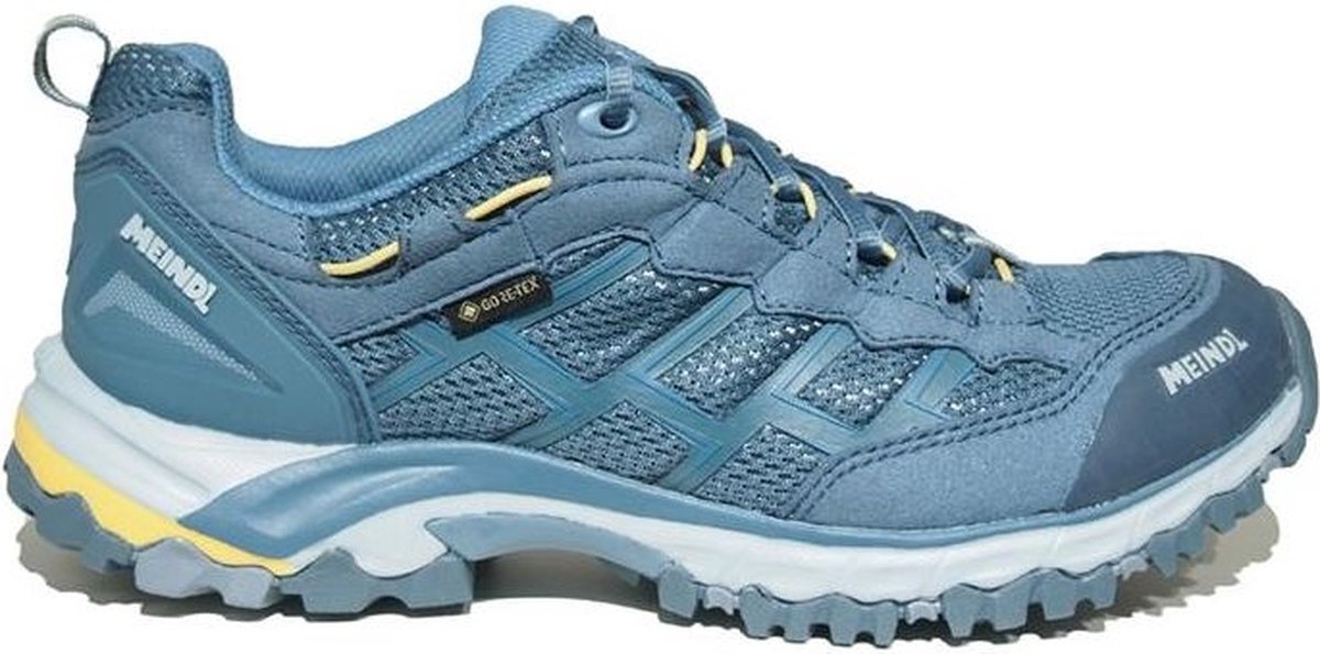 Meindl Caribe Lady GTX Wandelschoen - Dames waterdichte lage wandelschoenen - eisgrau/gelb