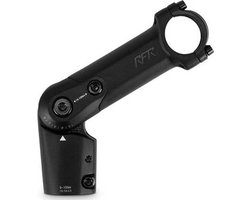 RFR Stuurpen - Verstelbaar van 0° tot 90° - Vierpunst-stuurklem - Voor Trekking/E-Bikes - 400 Gram - Aluminium - Zwart