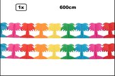 Slinger palmboom multicolor 600cm - Carnaval tropical thema feest festival hawai palm party