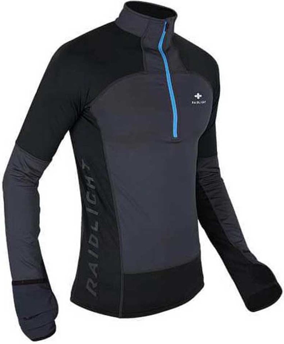 Raidlight Wintertrail LS Top Fleecevest Heren Dark Zwart