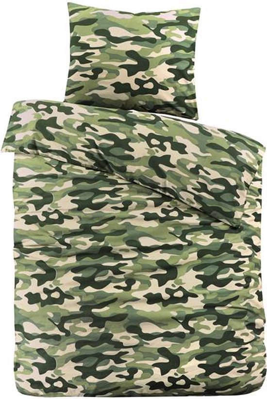 Day Dream Camouflage Dekbedovertrek - Eenpersoons - 140x200 cm - Multi