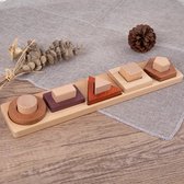 Puzzle en bois - Jeu de tri et figurines à empiler - speelgoed à extrémité ouverte - speelgoed Éducatif montessori - Style Grapat et Grimms