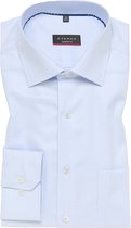 ETERNA modern fit overhemd - structuur - lichtblauw - Strijkvrij - Boordmaat: 42
