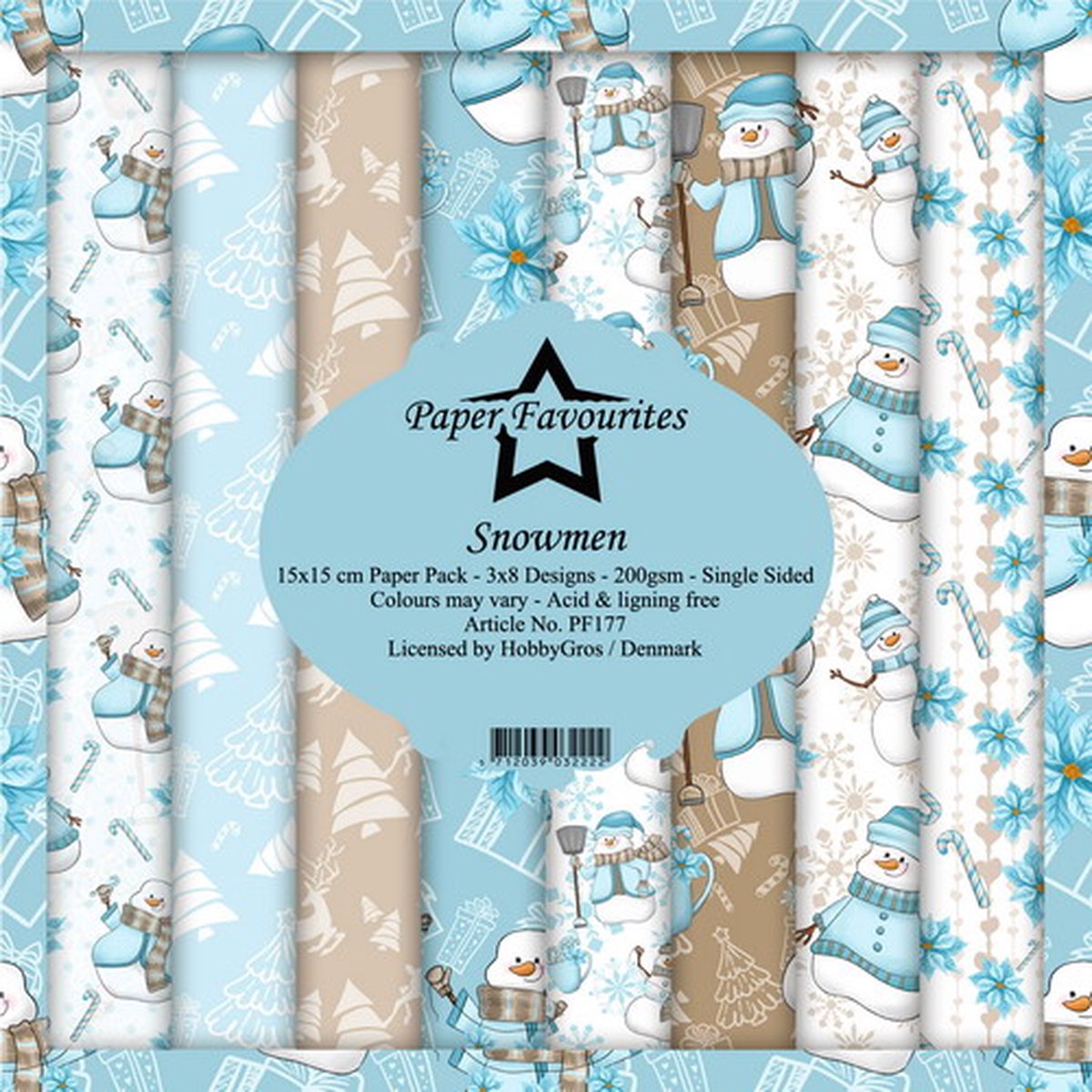 Paper Favourites Snowmen 6x6 Inch Paper Pack (PF177)