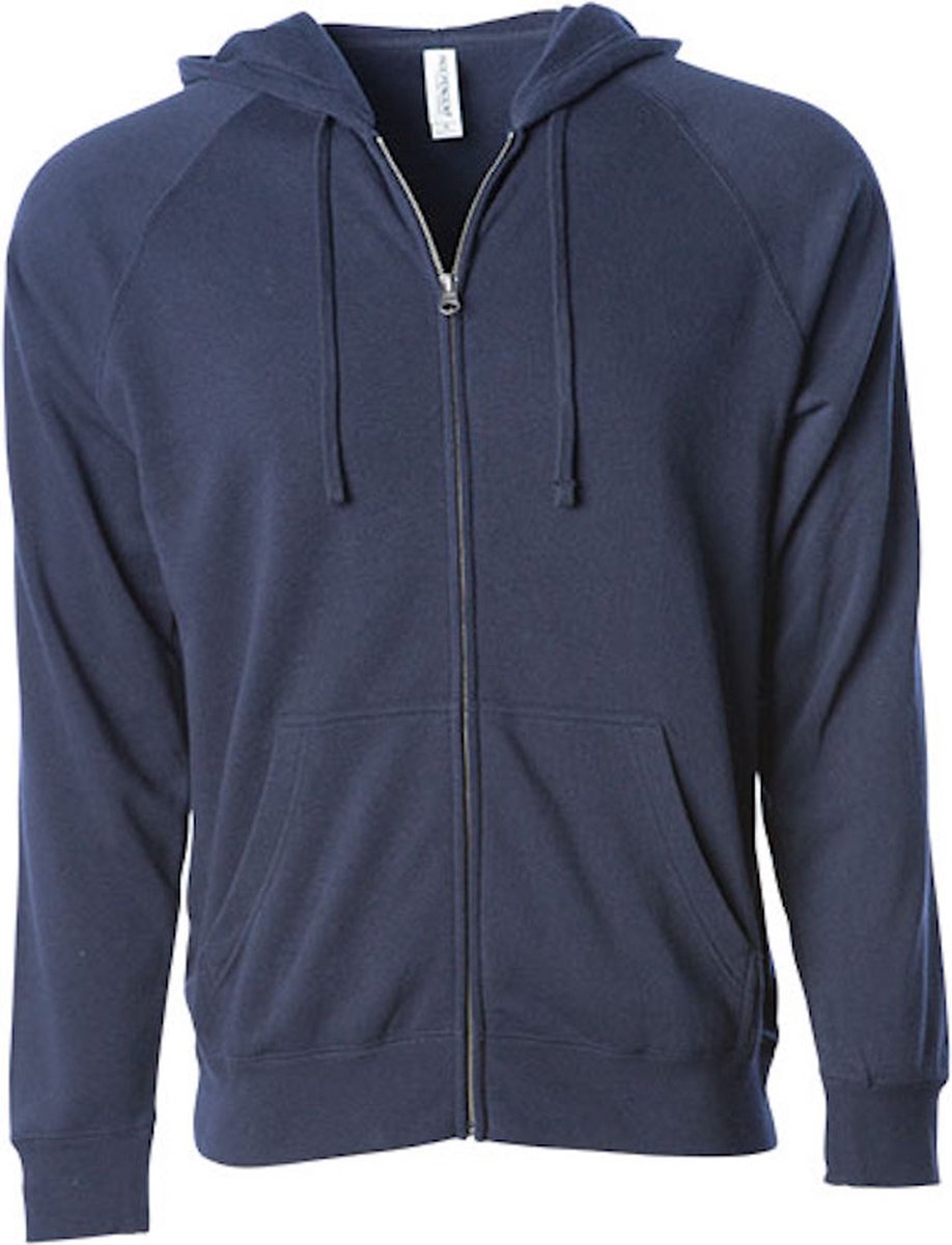 Unisex Midweight Special Blend Zip Hoodie Classic Marineblauw