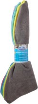 Spargo - Microfibre Wrap Cloth - Schoonmaak - Schoonmaakdoekjes - 5 Stuks - Grijs - Blauw - Groen - Geel - Rood - 40 x 40cm
