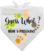 Honden zwangerschapsaankondiging bandana Guess What? Mom's Pregnant - hond - zwanger - bandana - baby