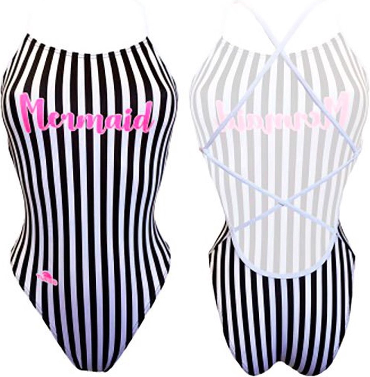 Turbo Sirene Pink Mermaid Zwemkleding Blauw L Vrouw