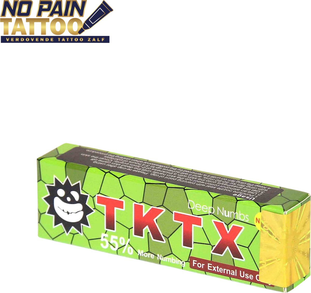 TKTX Vert 55 Crème de tatouage crème anesthésiante Tatouage sans douleur bol