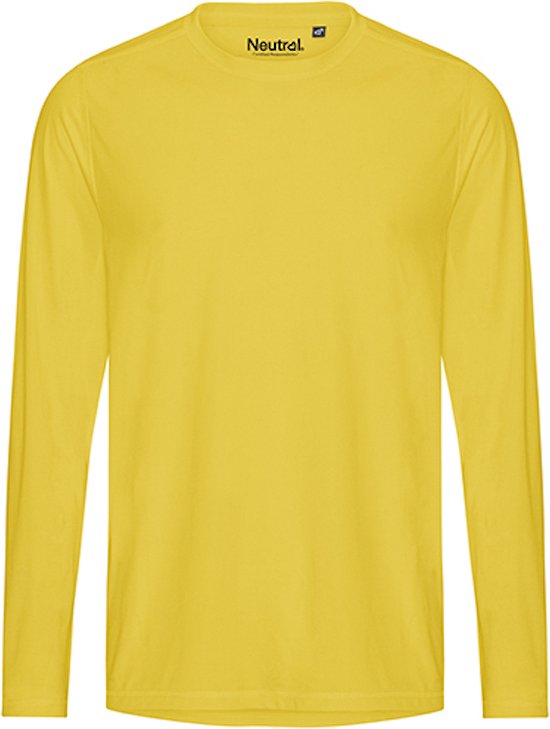 Chemise Homme Recyclée 'Performance' à manches longues Yellow - L