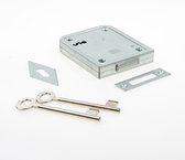 Nemef 91/11 - Opleg deurslot - Voor buiten - en binnendeuren - Doornmaat 70mm - Met sluitplaat - Met 2 sleutels