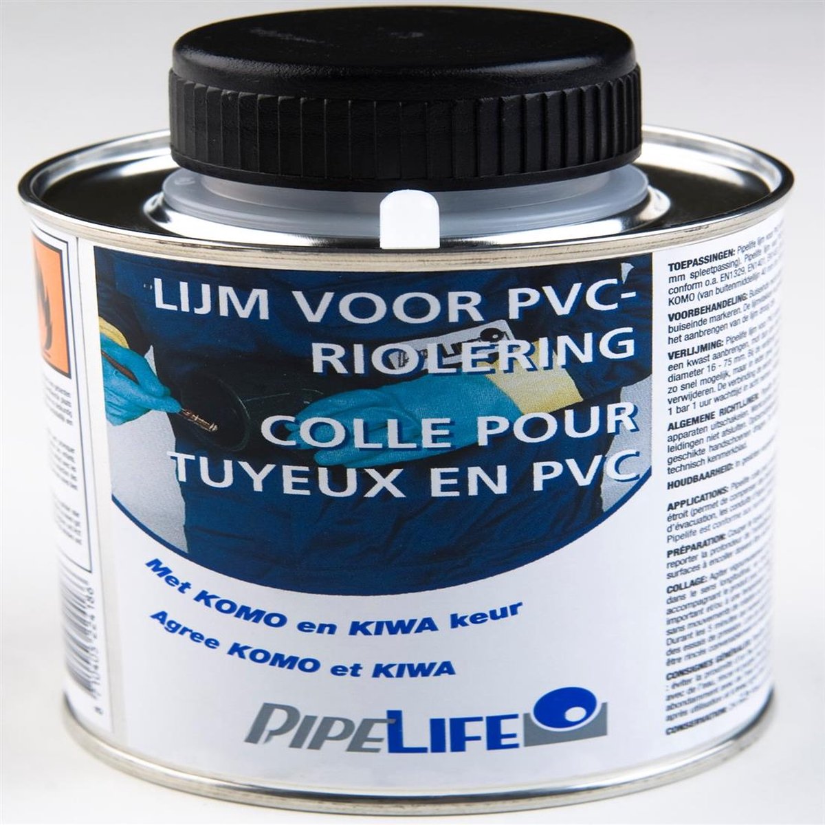 PIPELIFE LIJM TBV PVC 250 ML INCLUSIEF KWAST