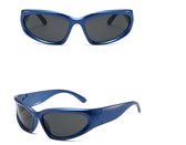Djoosten zonnebril - futuristisch - trend - rave - fashion - festival - blauw - party