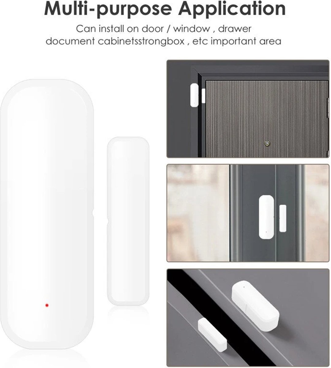 didikit Smart-Garagentoröffner mit Funk-Türsensor, kein Hub erforderlich, WLAN Fernsteuerung mit smart Life App, Sprachsteuerung