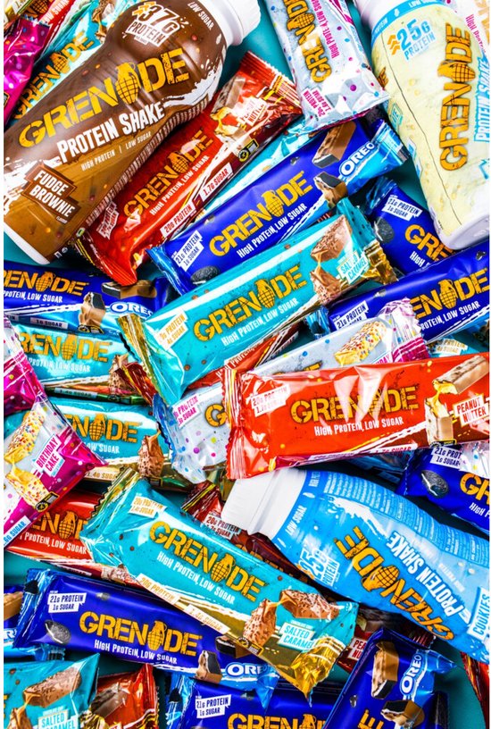 Grenade - High Protein, Low sugar - Protein bar - Dark Choc Raspberry - 20g eiwit - 12 x 60g - Eiwitreep - Diverse smaken — afbeelding 4