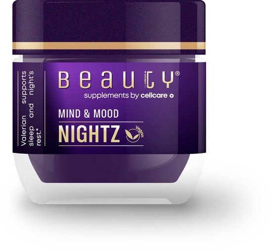 Foto: Beauty by cellcare mind mood nightz valeriaan ondersteunt de slaap en nachtrust 