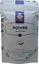 Tunesische Zwarte Peper - 100gr - gemalen - 100 % Naturel - navulling - Hersluitbare zak