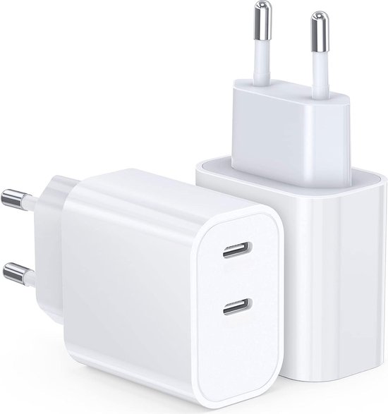 Adaptateur chargeur USB C prise USB 18W/20W/25W/35W adapté pour Samsung et  Apple... | bol