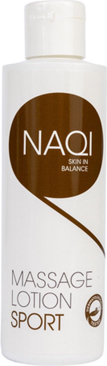 Goedkoopste NAQI® Massage lotion Sport 200 ml - hypoallergeen - olierijk - langdurige (sport) massages - huidverzorgend - waterafwasbaar