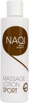 NAQI® Massage lotion Sport 200 ml - hypoallergeen - olierijk - langdurige (sport) massages - huidverzorgend - waterafwasbaar