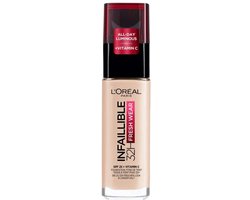 L’Oréal Paris Infaillible 32H Fresh Wear Foundation - 015 Porcelain - Langhoudende Foundation met SPF