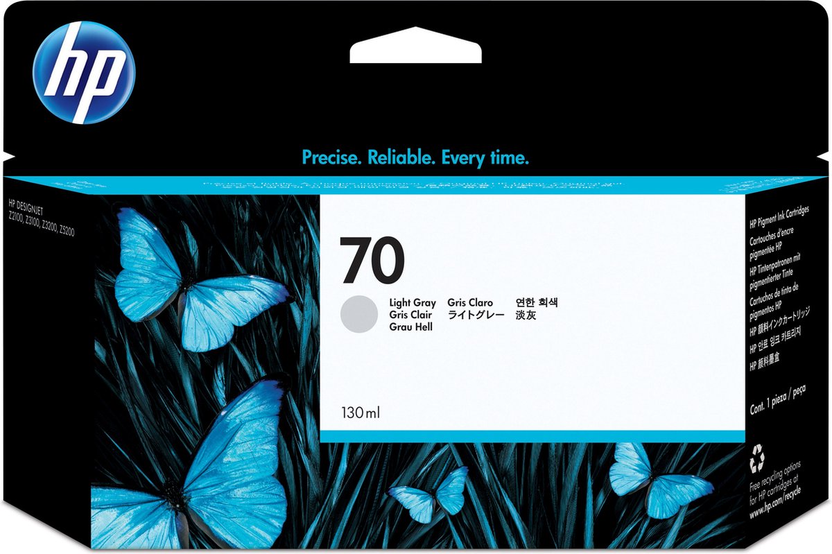 HP C 9451 A inktpatroon lichtgrijs Vivera No. 70
