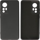 Fashion Backcover Telefoonhoesje - Color Hoesje - Geschikt voor de Xiaomi 12 Pro - Zwart