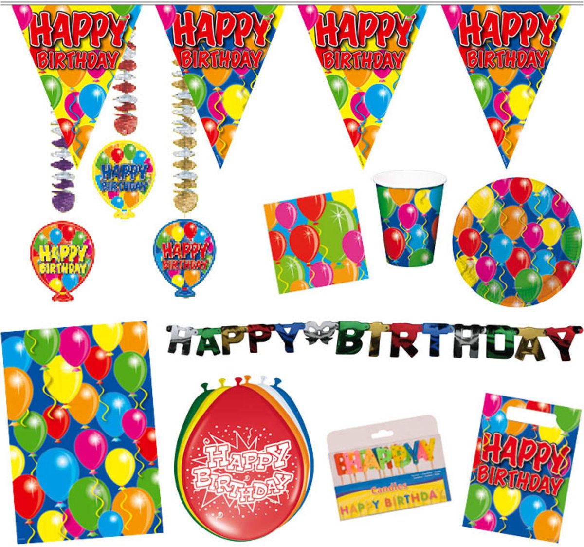 Folat Servietten „40 Jaar“ Mit Ballon-Motiv – 20 Stück, 25x25 Cm, Für Geburtstagsfeiern