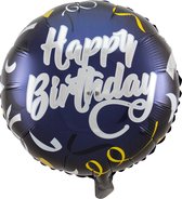 Folat - Happy Birthday Stijlvol Feest Folieballon - 45cm