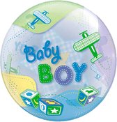 Qualatex - Folieballon - Bubble - Baby Boy - Zonder vulling - 56cm