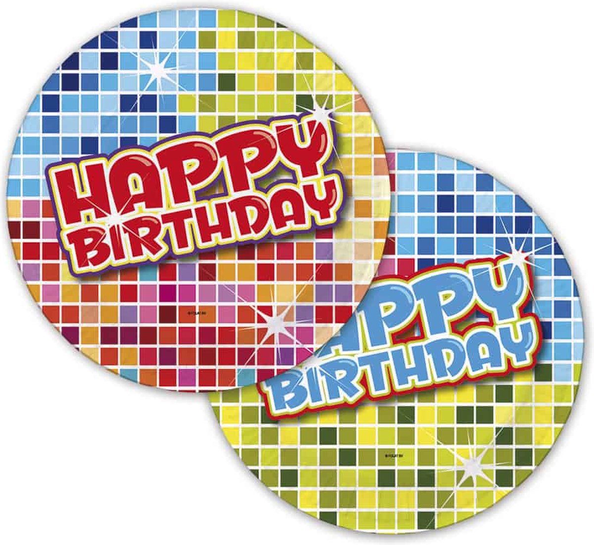 Folat - Happy Birthday borden 6 stuks