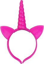 Bandeau LED Unicorn - Diadème - Licorne - Femme - Filles - Accessoires pour cheveux - Avec éclairage - 3 Positions - rose
