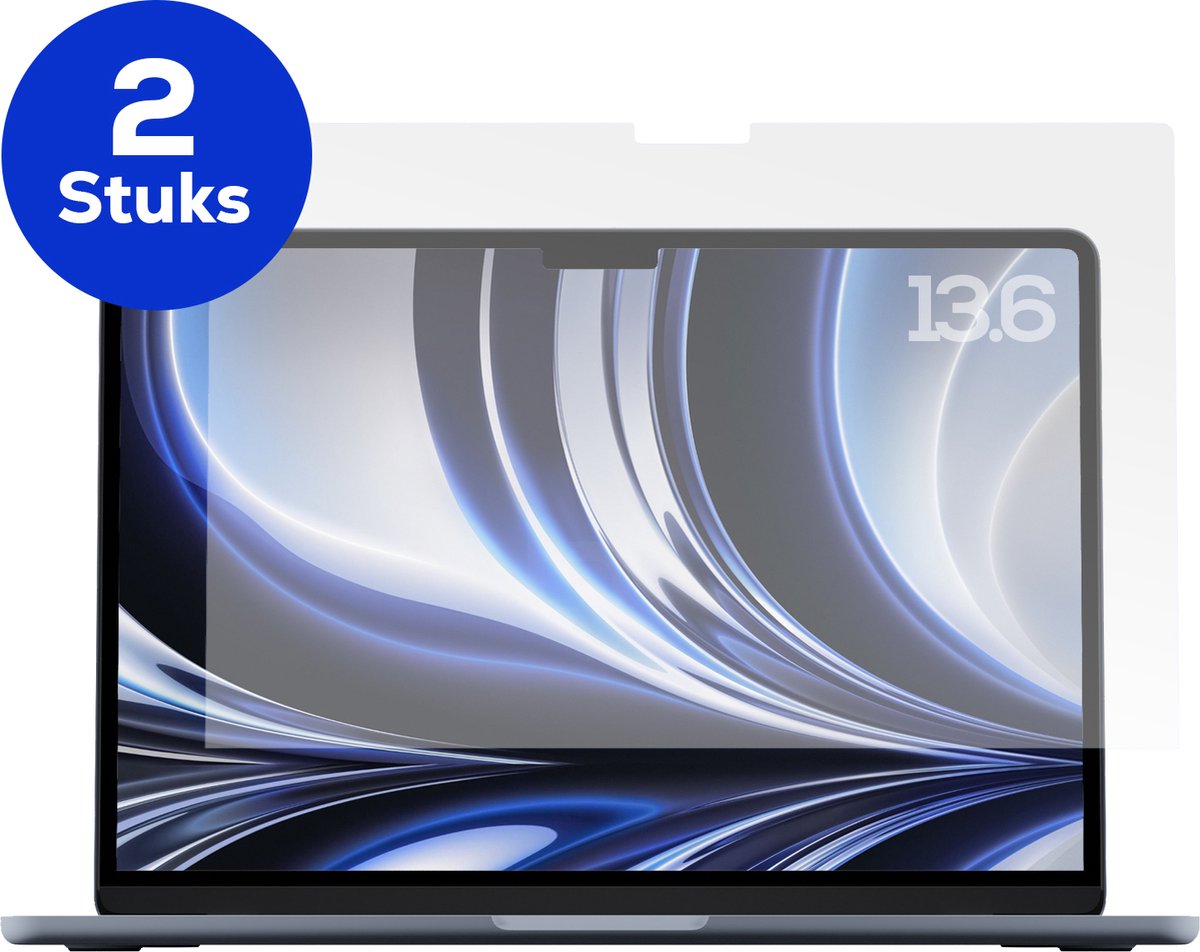 2X Screen Protector | Beschermfolie | 2 Stuks | Geschikt voor Apple MacBook Air 13.6 Inch M2 (2022) | (A2681)