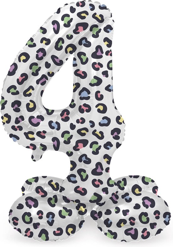 Palloncino Numero 6 In Alluminio Folat – 41 Cm, Bianco/nero – Decorazione Festa Compleanno – Si Gonfia Ad Aria