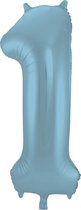 Numéro 1 Blauw Pastel Métallisé Mat – 86 cm