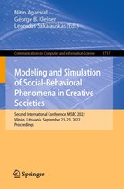 Communications in Computer and Information Science 1717 - Modeling and Simulation of Social-Behavioral Phenomena in Creative Societies