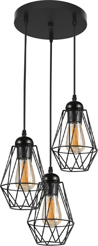 Industriële hanglamp koper 49 cm - Finn