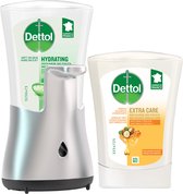 Dettol - No Touch Kit Aloe Vera - No-Touch Refill Extra Care Honey & Sheabutter 1x250ML - Voordeelverpakking