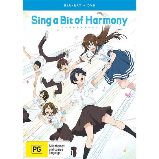 Blu-ray + DVD Sing a Bit of Harmony, met een groep schoolkinderen die vrolijk danst.