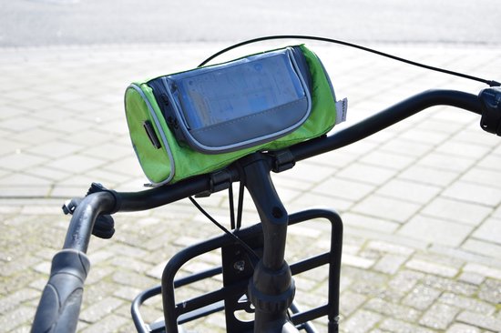 XIAHIOPT Fietsstuur Tas Fiets Tas Voorbuis Frame Opbergzakken 5L