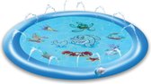 Creative Kids Waterspeelmat 170CM - Watermat met Sproeisysteem - Onderwaterprint - Vanaf 3 Jaar - Kunststof - Blauw